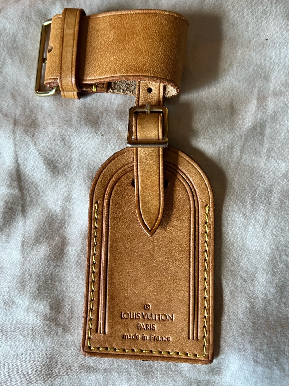 Louis Vuitton Vachetta Leather Luggage Tag